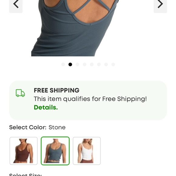 Vuori Rib Crop Tank - Picture 3 of 6